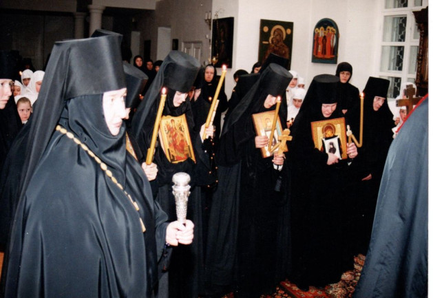 Монашеский постриг 2002 года в Свято-Никольском Черноостровском женском монастыре
